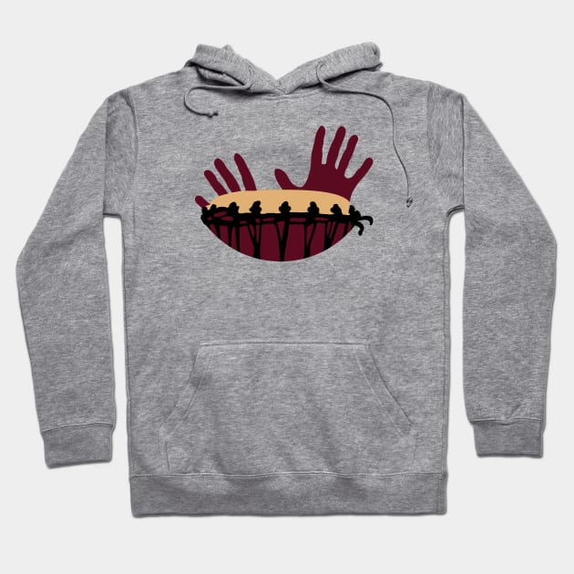 Djembe Drum Hands Hoodie by schlag.art